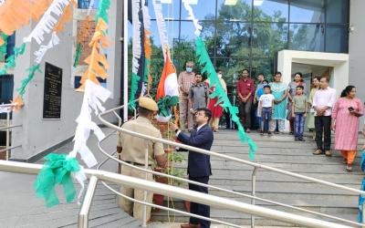 Azadi ka Amrut Mahotsav 2022.National Flag hosted  by Snehil Kumar Sing IAS Director,KSITM